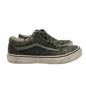 vans | green suede classic old skool authentic heiq eco dry skate sneakers